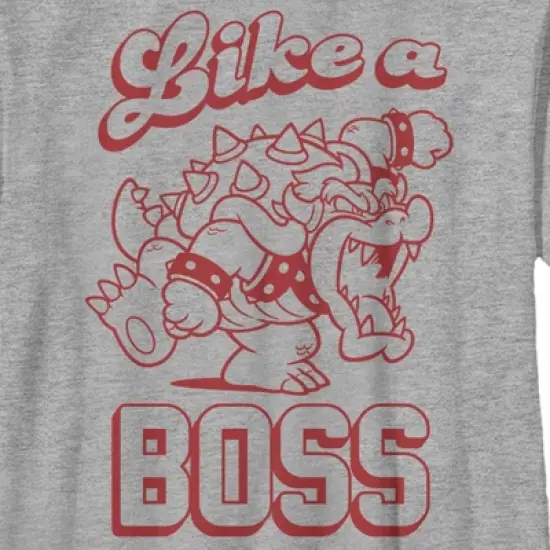 Boy's Nintendo Super Mario Bowser Like a Boss T-Shirt image {1}
