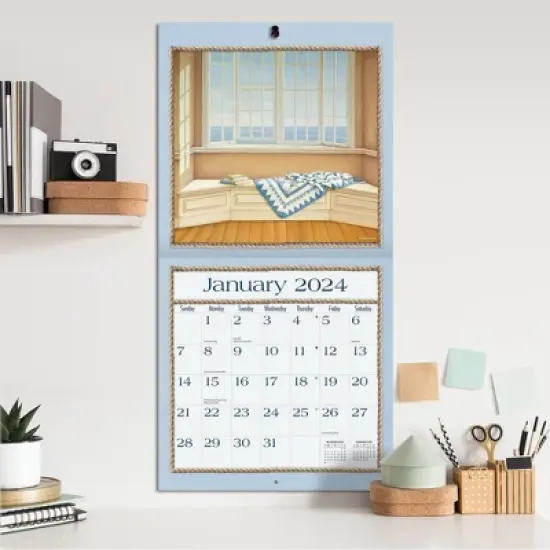 Lang 2024 Wall Calendar 12"x12" Seaboard image {3}