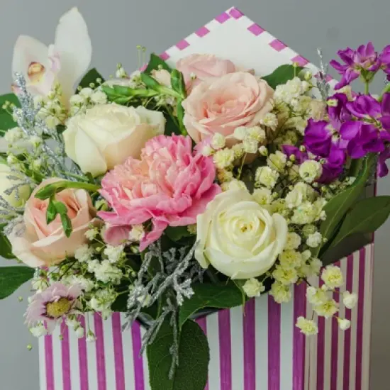 Unique Bargains Florist Bouquet Packaging Box Pack Envelope Paper Flower Gift Bag 5 Pcs image {5}