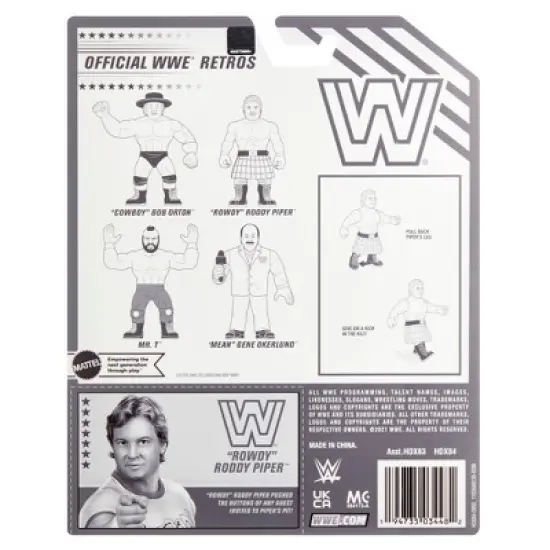 WWE Retro Series 11 Roddy Piper Action Figure image {1}