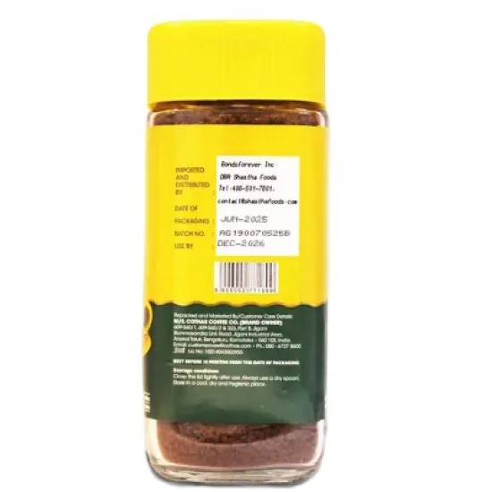 Cothas Traditional Royal Blend Instant Coffee Powder - Pack of 4 ,  Each Bottle 190g = 8lbs [ Coffee : 100% ] image {5}