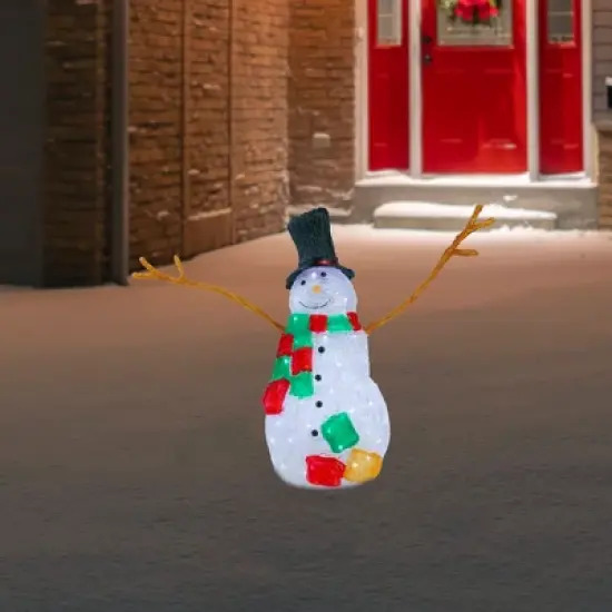 Northlight Lighted Commercial Grade Acrylic Snowman Outdoor Christmas Decoration - 23" image {1}