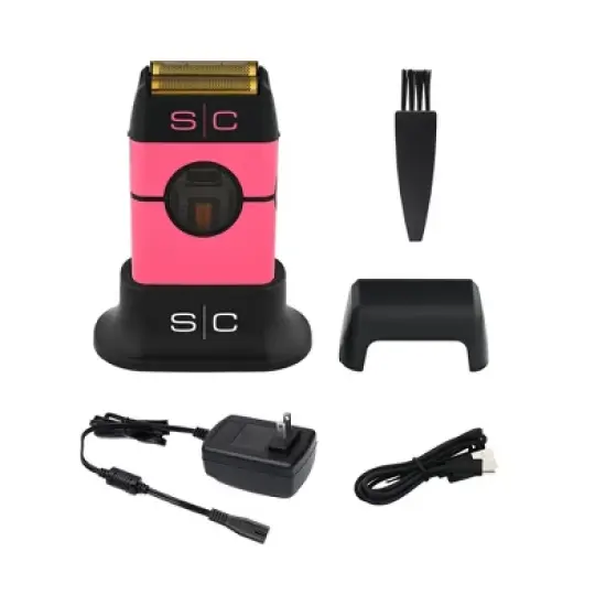 StyleCraft Instinct Metal Cordless Double Foil Shaver with IN2 Vector Motor Intuitive Torque Control, USB-C Rechargeable, Pink image {10}