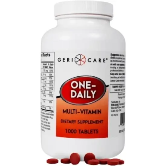 GeriCare One-Daily Multi-Vitamins Tablet, 1000 Ct image {8}