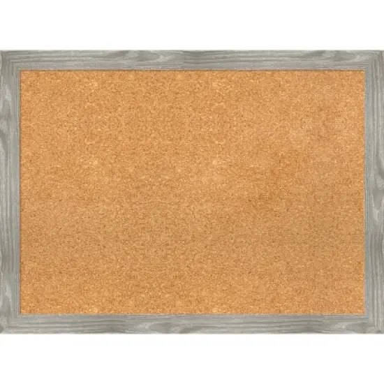 Amanti Art Dove Greywash Square Framed Corkboard, Natural Cork image {11}