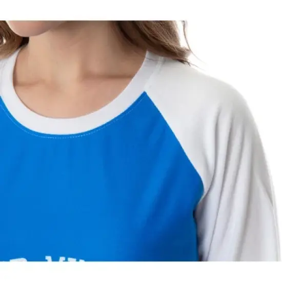 Riverdale Women's River Vixens Costume Raglan Sleep Shirt Pajama Nightgown image {4}