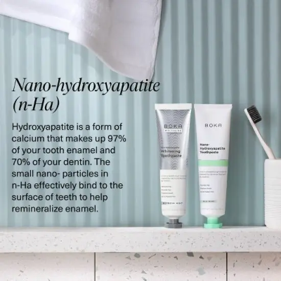 Boka Whitening- Fluoride Free- Nano Hydroxyapatite Toothpaste - 3.4oz image {2}