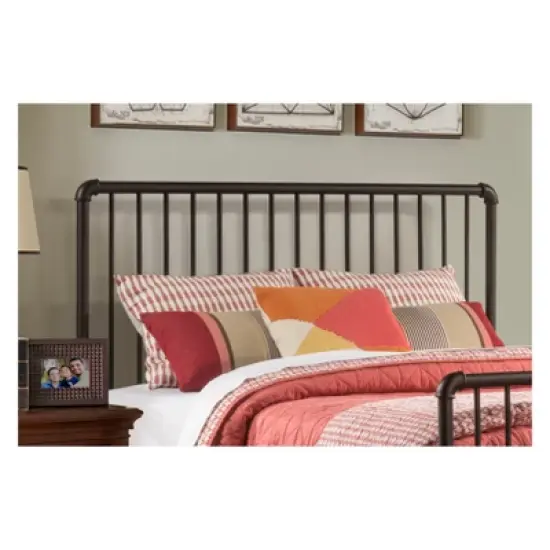 Queen Brandi Metal Headboard Bed Frame Included Bronze - Hillsdale Furniture image {1}