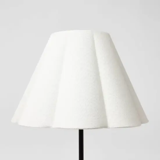 Scallop Pleated Lamp Shade White - Threshold&trade; designed with Studio McGee image {1}