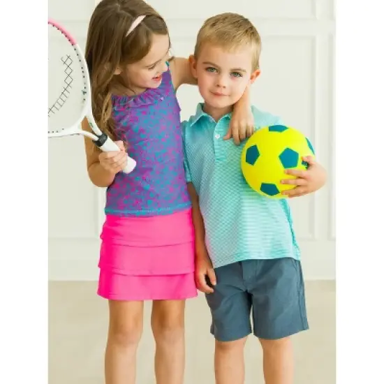 RuggedButts Toddler Boys Knit Short Sleeve Performance Polo image {4}