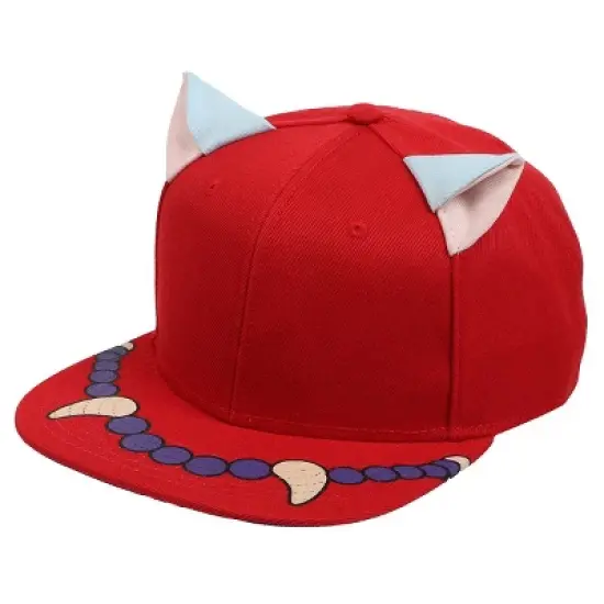 Inuyasha Anime Cartoon Necklace Red & Blue Snapback Hat image {1}