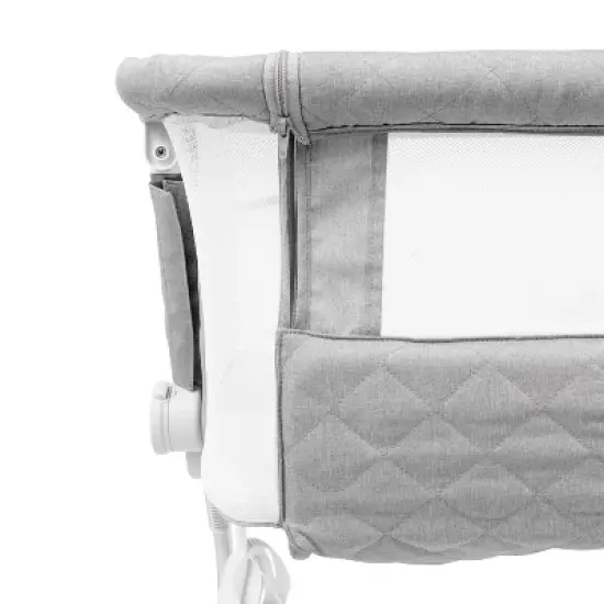 Baby Delight Beside Me Dreamer Deluxe Bassinet and Bedside Sleeper - Quilted Pebble Gray image {4}