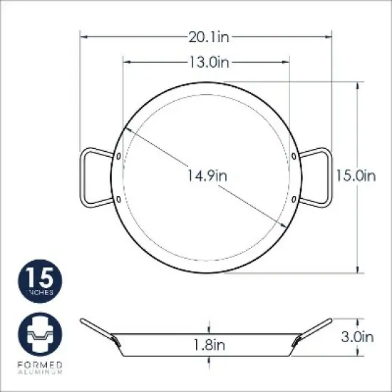 Nordic Ware Paella Pan - Black image {2}