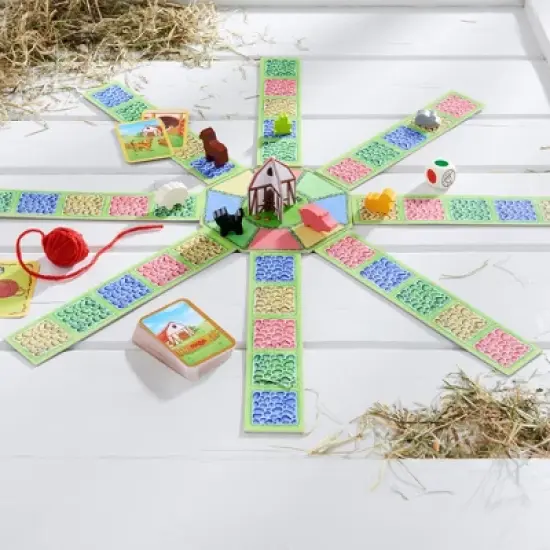 HABA Barnyard Bunch - A Cooperative Roll & Move Game for Ages 4 and Up (Made in Germany) image {2}