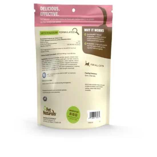 Pet Naturals Daily Probiotic for Cats, Digestive Support, Duck Flavor, 30 count image {1}