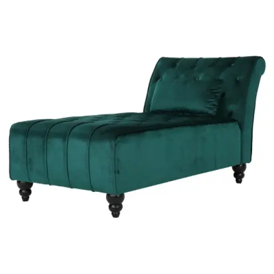 Rubie New Velvet Chaise Lounge - Christopher Knight Home image {4}