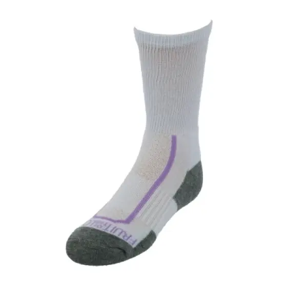 Fruit of the Loom Girl's Active Cushioned Crew Socks (6 Pack) image {4}