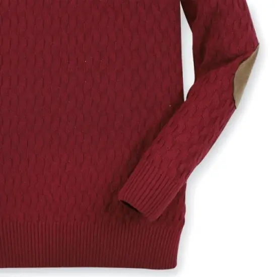 Hope & Henry Boys' Long Sleeve Mock Neck Button Pullover Sweater, Infant image {2}
