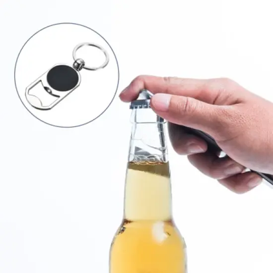 Unique Bargains Stainless Steel Portable Beer Soda Bottle Opener for Home Bar image {2}