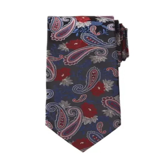 KS Signature by KingSize Men's Big & Tall  Extra Long Classic Paisley Tie Necktie image {2}