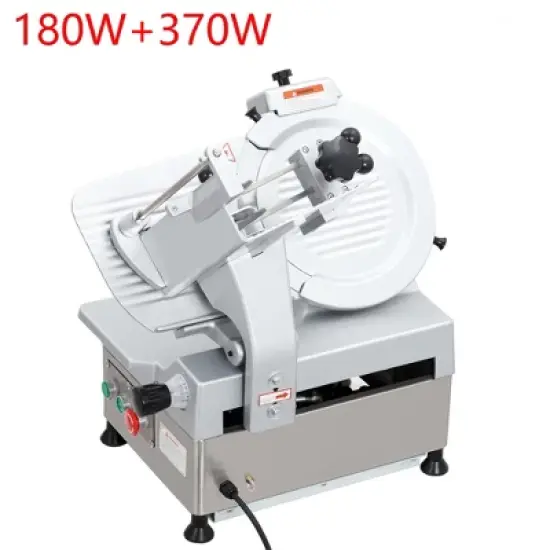 Commercial 12" Automatic Slicer Blade Electric Food Slicer Cutter 180+370W Motor image {6}