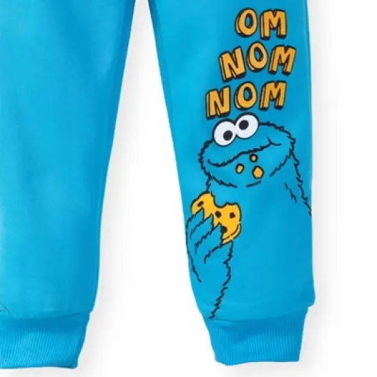 Sesame Street Oscar the Grouch Cookie Monster Elmo Fleece 3 Pack Pants Little Kid image {4}