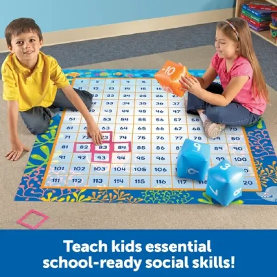 Learning Resources Make A Splash 120 Mat Floor Game, Ages 6+ image {2}