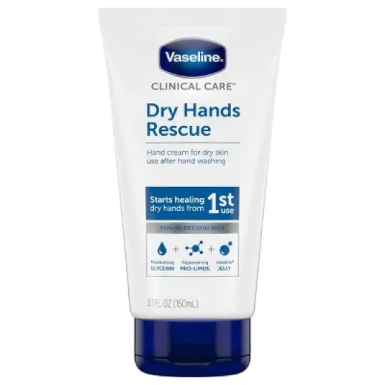 Vaseline Dry Hands Rescue Hand Lotion Unscented - 5.1 fl oz image {4}