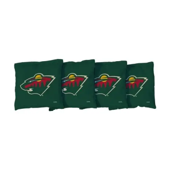 NHL Minnesota Wild Corn-Filled Cornhole Bags Green - 4pk image {1}