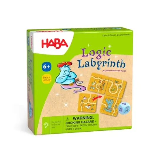 HABA Logic Labyrinth Mini Game - STEM Educational Board Game for Ages 6+, Perfect Family Board Games, Puzzle Games, Kids Games & Toys image {4}