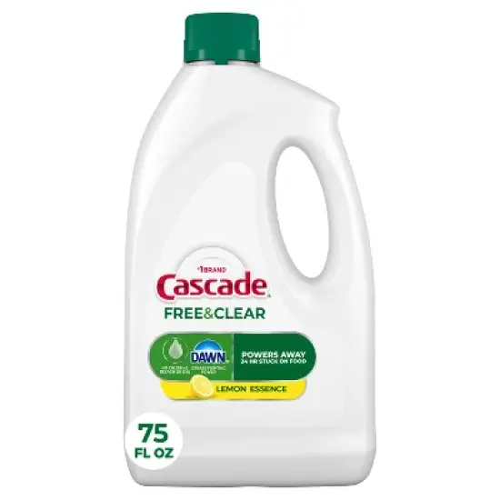 Cascade Free & Clear Dishwasher Detergent Gel - 75oz image {12}