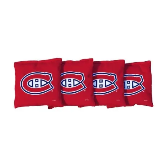 NHL Montreal Canadiens Corn-Filled Cornhole Bags Red - 4pk image {1}