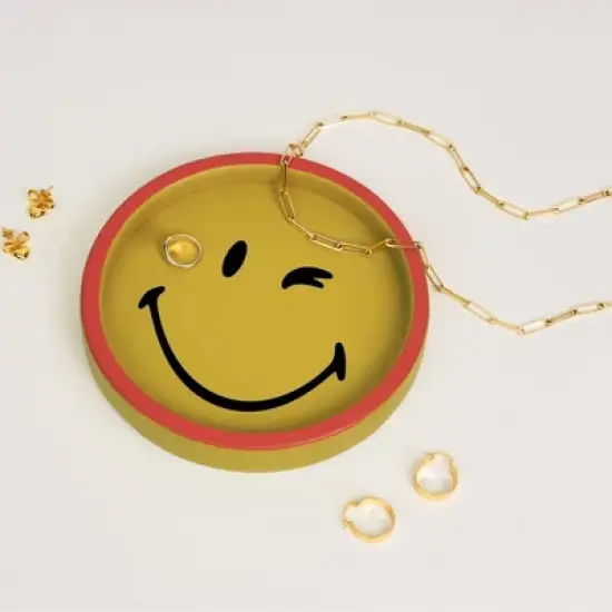 Yoobi SmileyWorld Trinket Tray Smiley Yellow image {1}