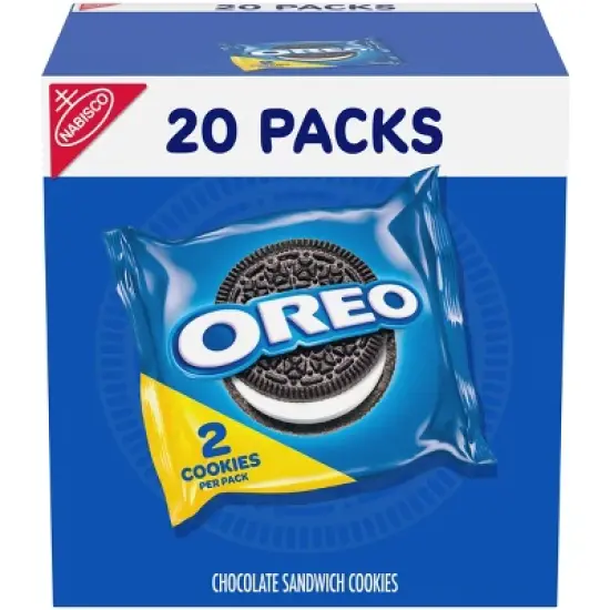 Oreo Chocolate Sandwich Cookies Snack Pack - 15.6oz/20ct image {12}