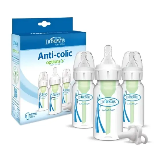 Dr. Brown's Options+ Anti-Colic Baby Bottle - 4oz/3pk image {2}