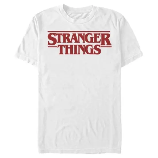 Men's Stranger Things Bold Logo T-Shirt image {4}