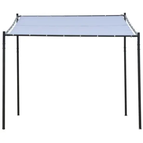 Resenkos Outdoor Garden Gazebo, Sunshade Gazebo Canopy,9' x 10' Outdoor Pergola with Canopy, Patio Sun Shade Shelter Grill Gazebo,Gray image {5}