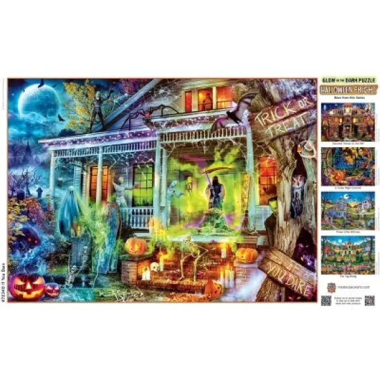 MasterPieces 1000 Piece Halloween Glow in the Dark Puzzle - If You Dare image {4}