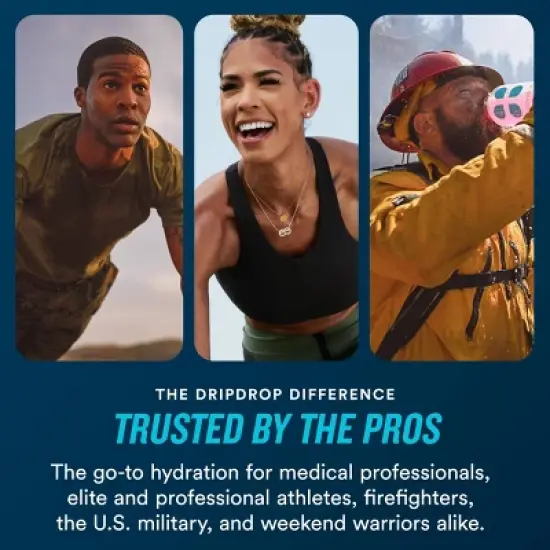 DripDrop Hydration Powder Vegan Electrolyte Supplements - Berry - 0.35oz/8ct image {4}