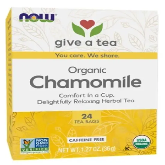 Comfy Chamomile Tea Organic by Now Foods  -  24 Bag image {2}