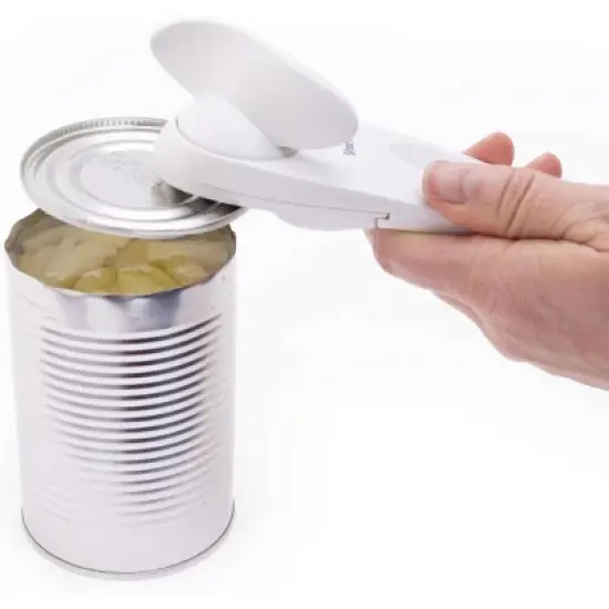 Beaver Can Opener - Safe - Holds and Leaves No Sharp Edges on Lid - Comfort Grip image {4}