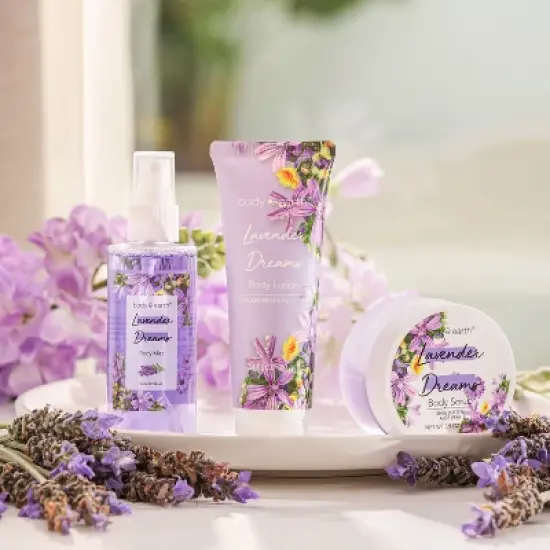 Body & Earth 3pc Lavender Body Care Gift Set image {4}