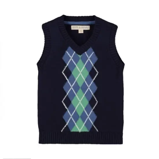 Hope & Henry Boys' V-Neck Sweater Vest, Infant image {6}