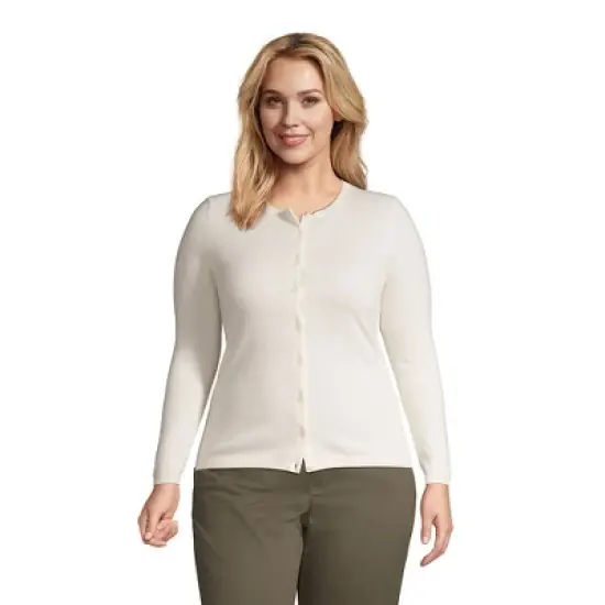 Lands' End Women's Cashmere Cardigan Sweater image {5}