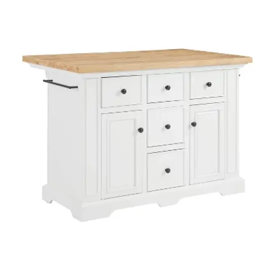 Julia Wood Top Kitchen Island - Crosley image {5}