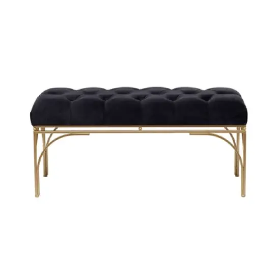 Rectangular Glam Velvet Bench - Olivia & May image {12}