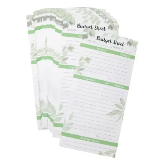 Paper Junkie 120 Pack Budget Sheets for Cash Envelopes, Account Expense Tracker Pages, 6.5 x 3.1 in image {4}