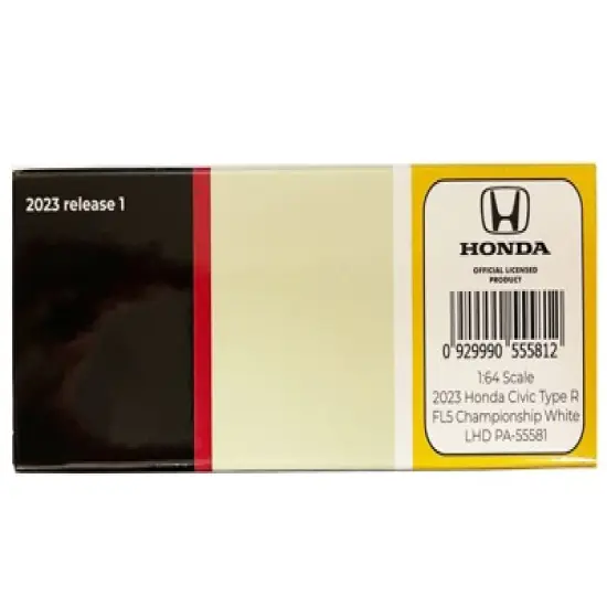 2023 Honda Civic Type R FL5 Championship White 1/64 Diecast Model Car by Paragon Models image {2}