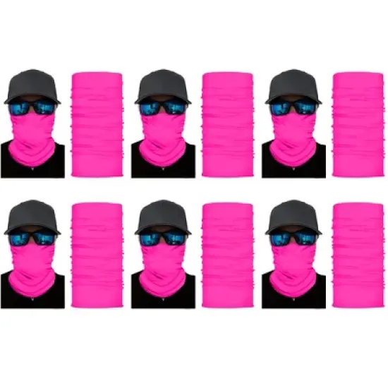 6 Pack Neck Gaiters Versatile for Outdoor Sports Work or Travel image {10}