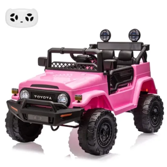 Kids Ride On Car, Licensed Toyota Ride On Truck, 12V Electric Toy Car with Parent Remote Control, 3 Speed, MP3 Music, LED Lights image {9}